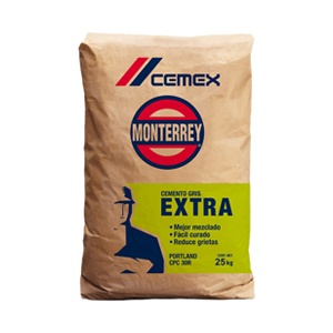 Cemento Gris Monterrey 25kg Cemex